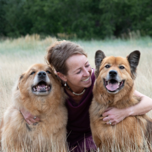 Dr Tracie Giargiari with Bear and Ziggy