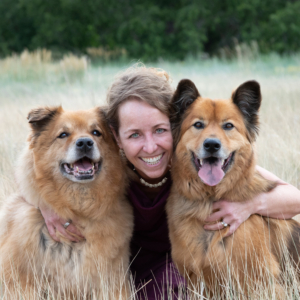 About Us: Dr Tracie Giargiari with Bear and Ziggy